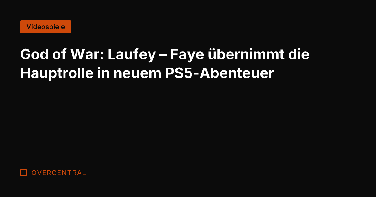 God of War: Laufey – Faye übernimmt die Hauptrolle in neuem PS5-Abenteuer