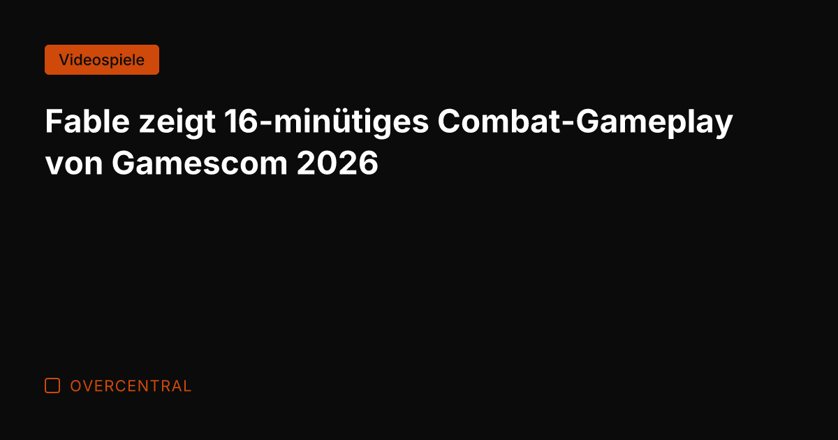 Fable zeigt 16-minütiges Combat-Gameplay von Gamescom 2026
