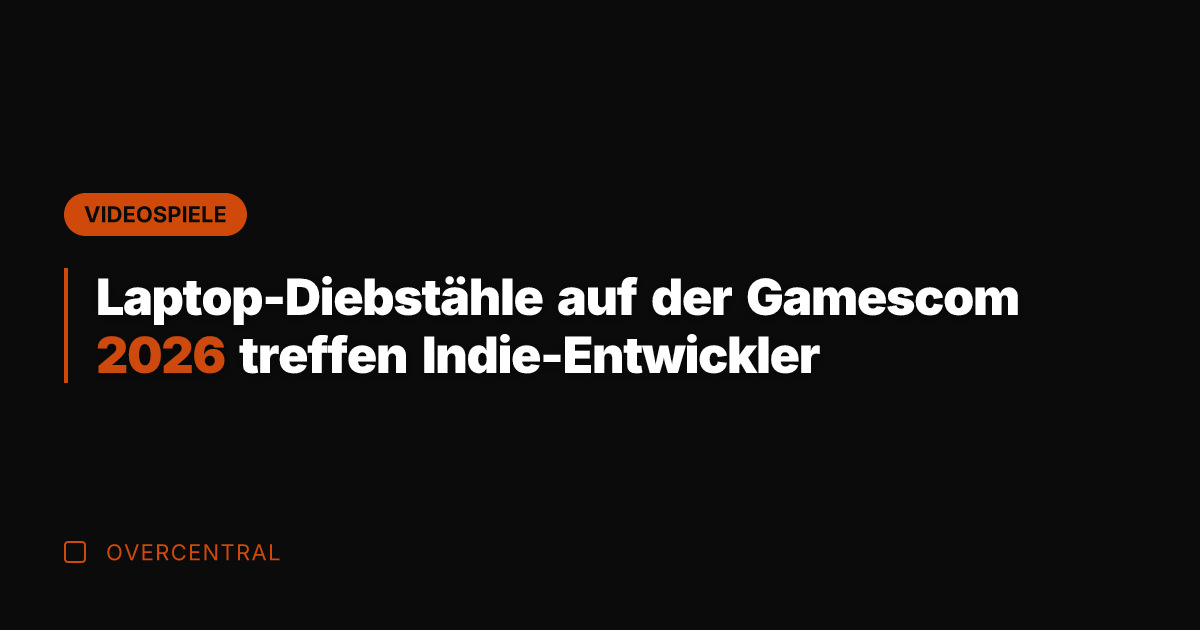 Laptop-Diebstähle auf der Gamescom 2026 treffen Indie-Entwickler