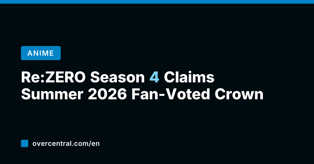 Re:ZERO Season 4 Claims Summer 2026 Fan-Voted Crown