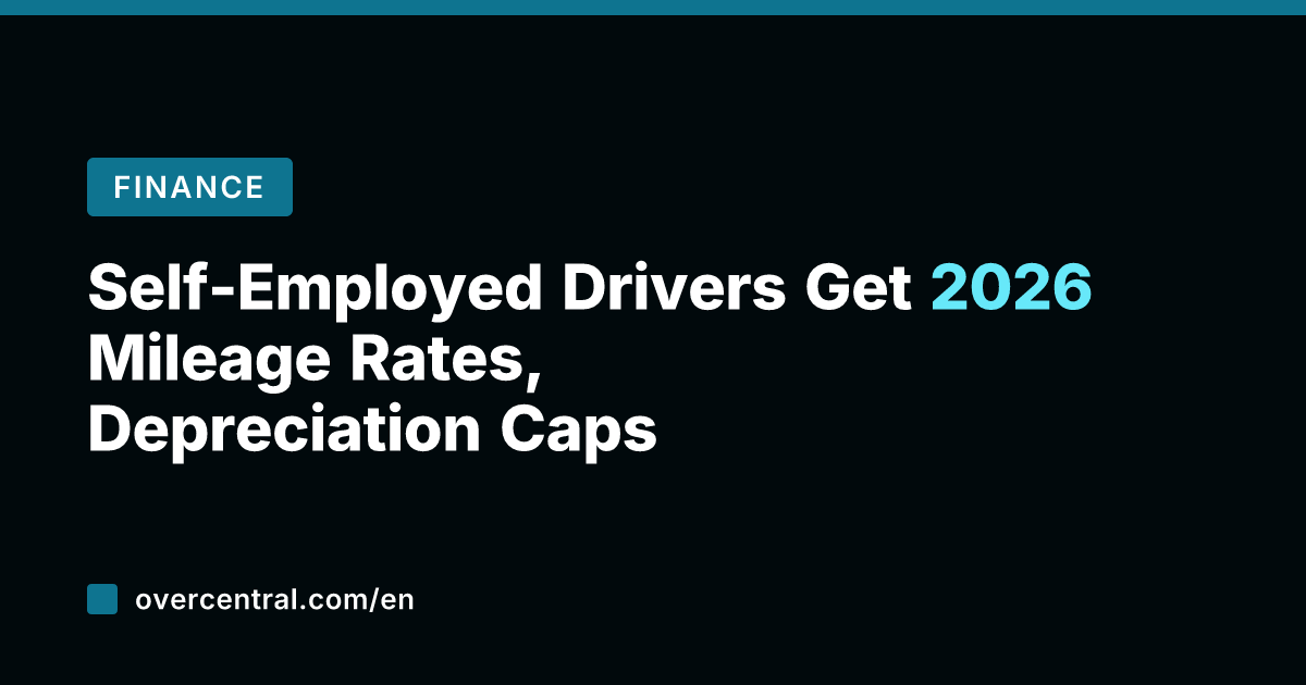 Self-Employed Drivers Get 2026 Mileage Rates, Depreciation Caps