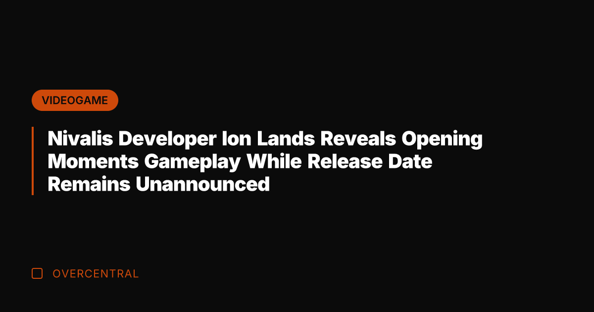 Nivalis Developer Ion Lands Reveals Opening Moments Gameplay While Release Date Remains
