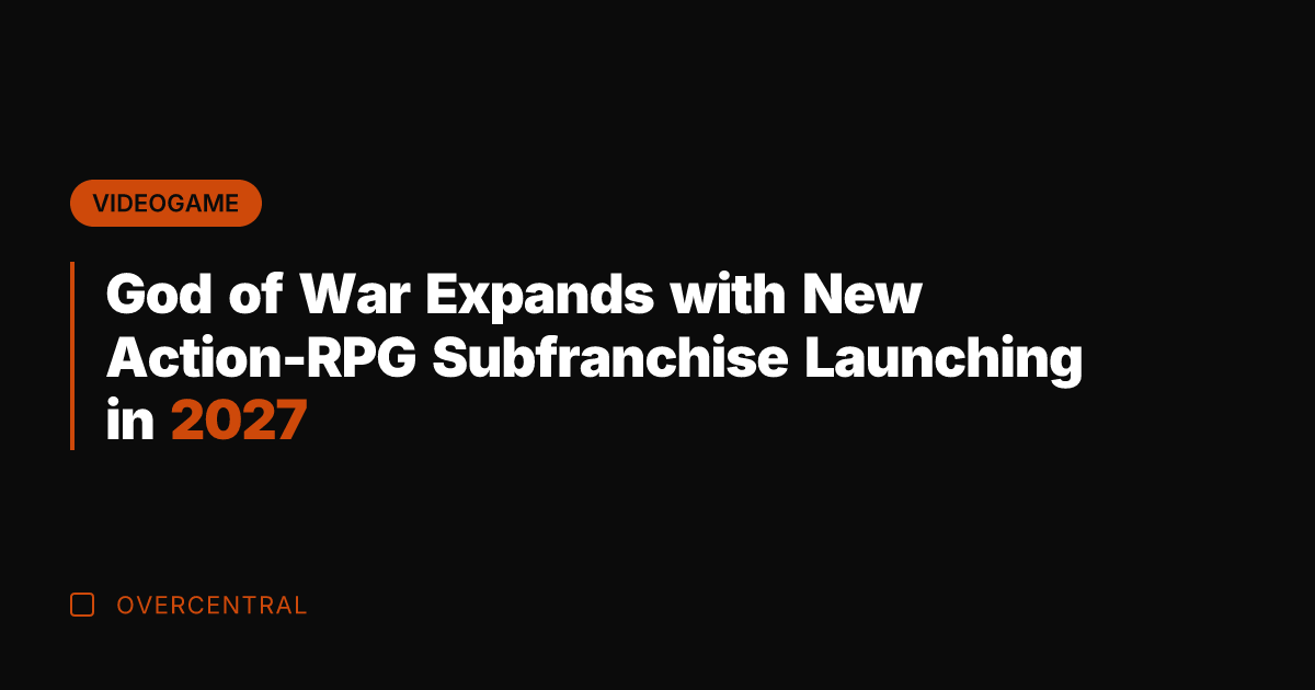 God of War Expands with New Action-RPG Subfranchise Launching in 2027