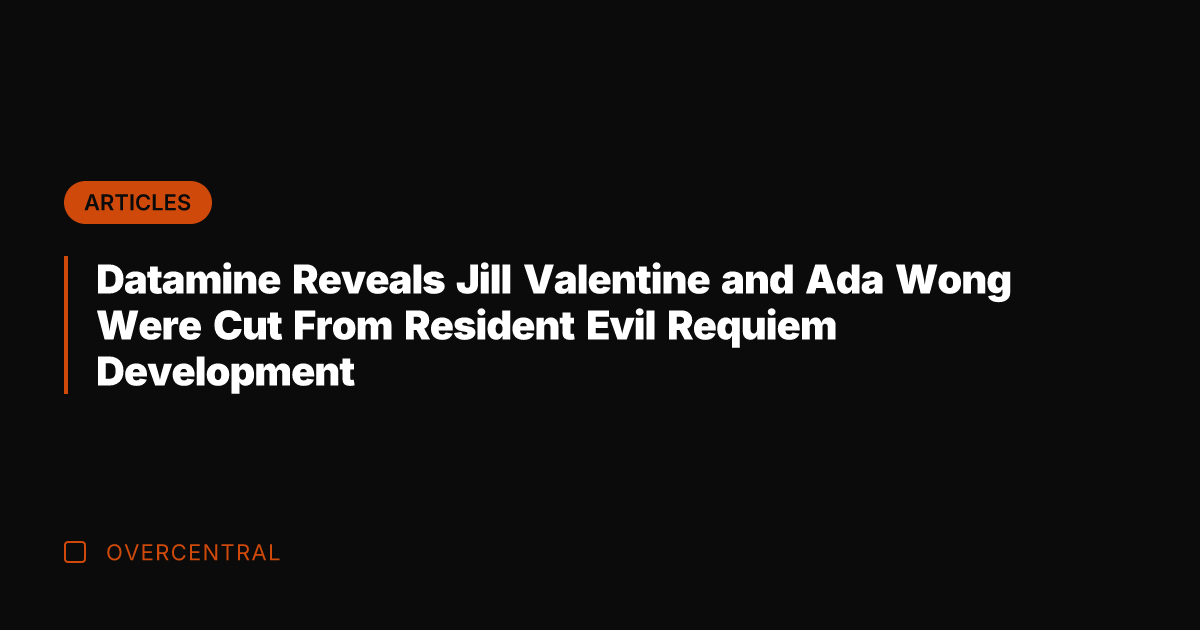 Datamine Reveals Jill Valentine and Ada Wong Were Cut From Resident Evil