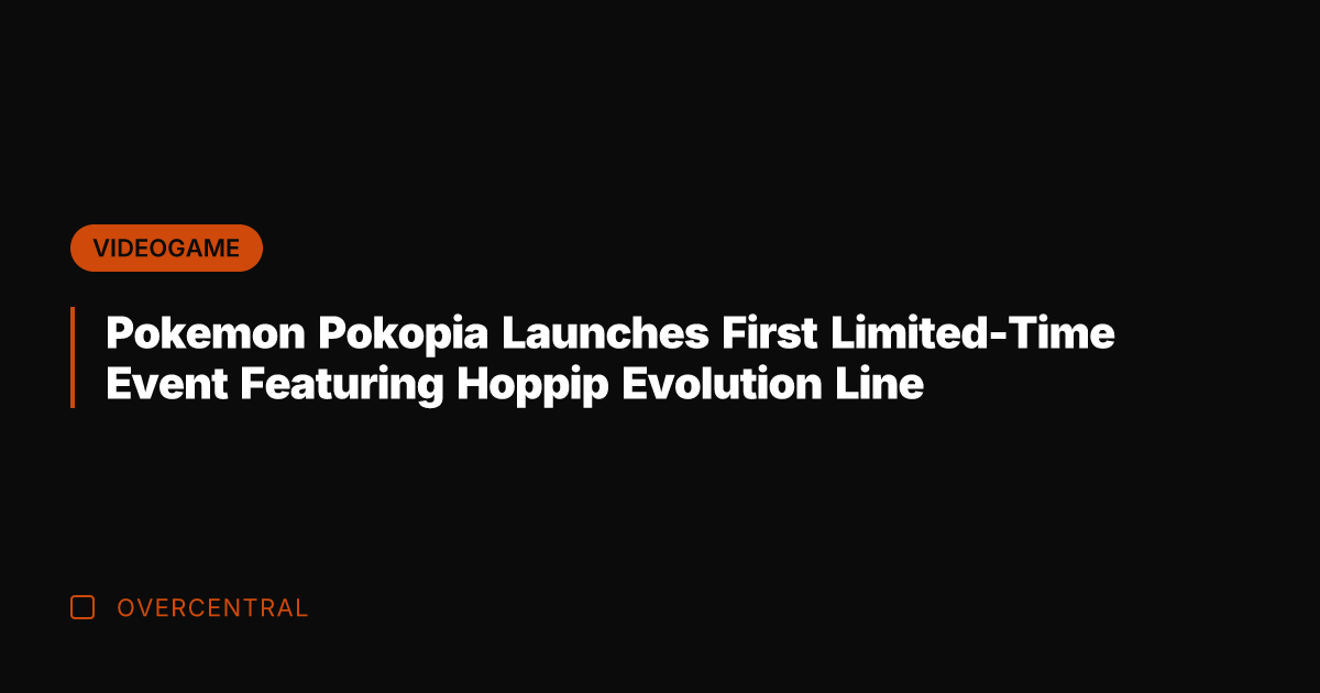 Pokemon Pokopia Launches First Limited-Time Event Featuring Hoppip Evolution Line