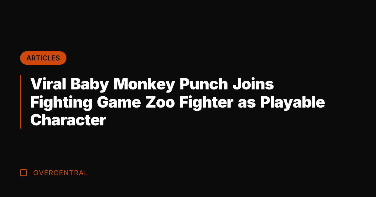 Viral Baby Monkey Punch Joins Fighting Game Zoo Fighter as Playable Character