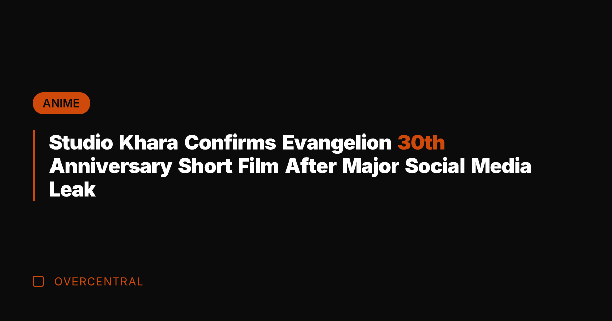 Studio Khara Confirms Evangelion 30th Anniversary Short Film After Major Social Media