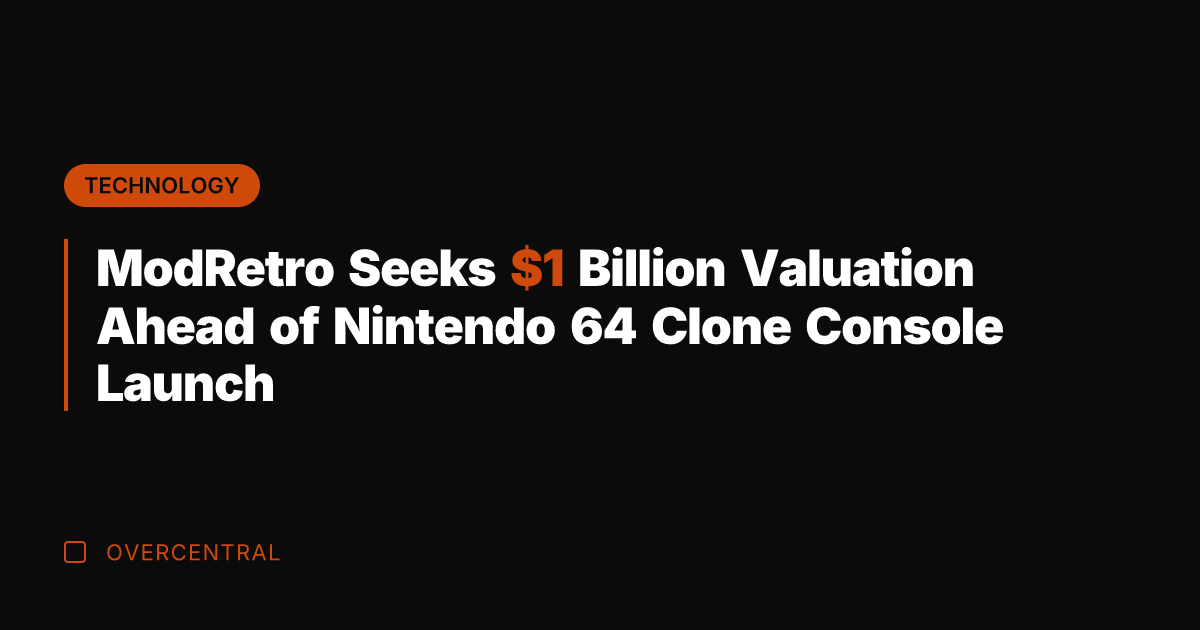 ModRetro Seeks  Billion Valuation Ahead of Nintendo 64 Clone Console Launch