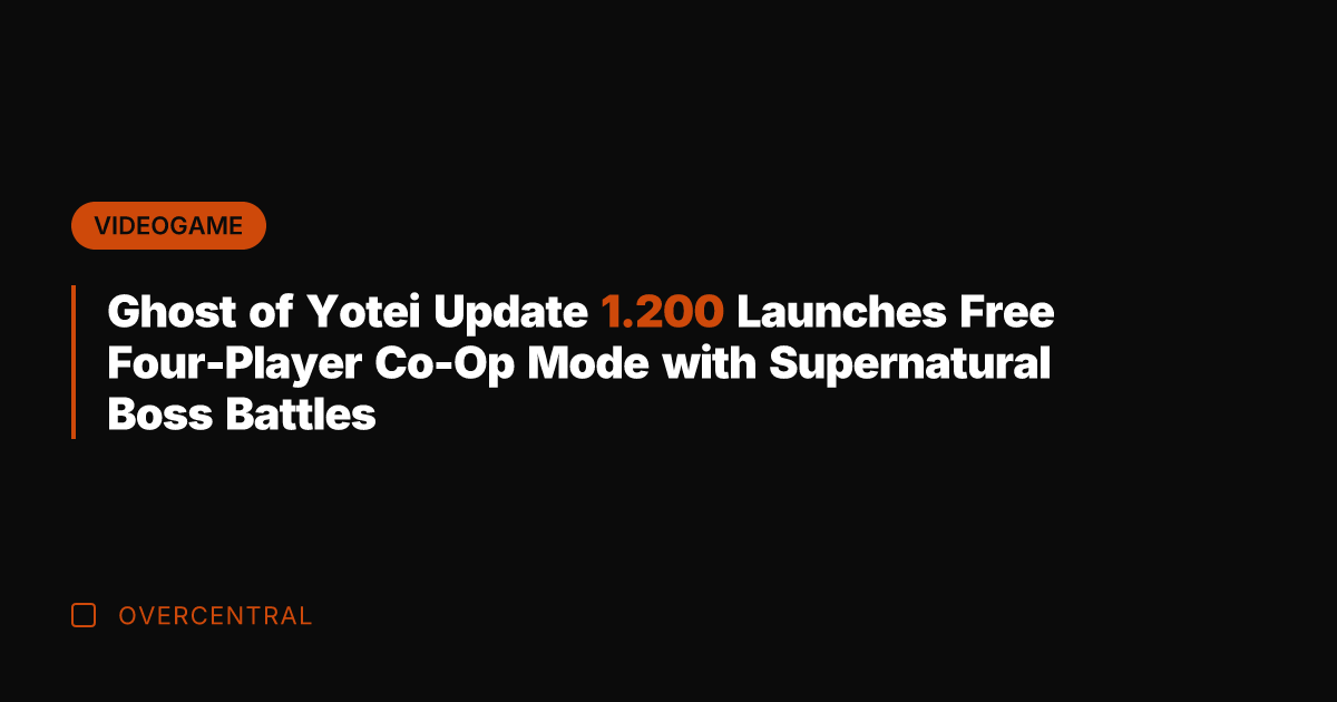 Ghost of Yotei Update 1.200 Launches Free Four-Player Co-Op Mode with Supernatural