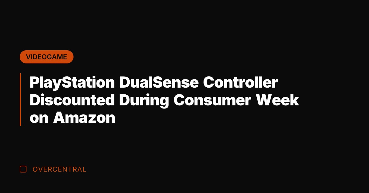 PlayStation DualSense Controller Discounted During Consumer Week on Amazon