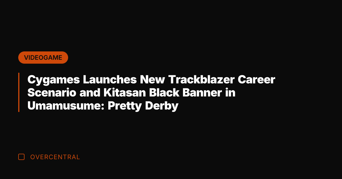 Cygames Launches New Trackblazer Career Scenario and Kitasan Black Banner in Umamusume: