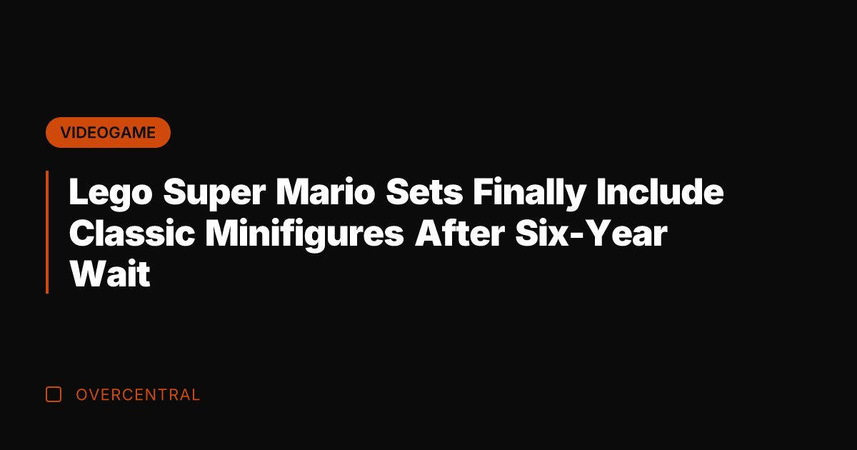 Lego Super Mario Sets Finally Include Classic Minifigures After Six-Year Wait