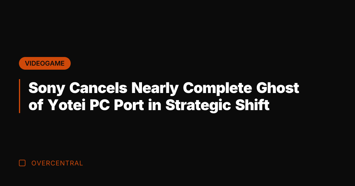 Sony Cancels Nearly Complete Ghost of Yotei PC Port in Strategic Shift