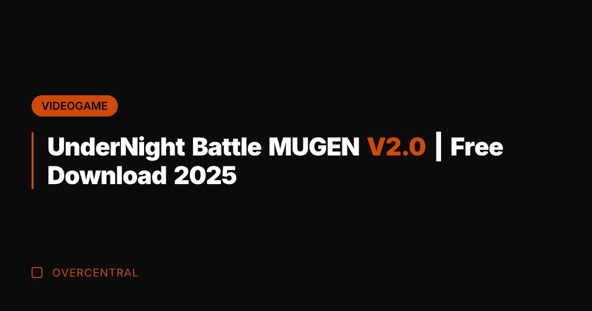 UnderNight Battle MUGEN V2.0 | Free Download 2025