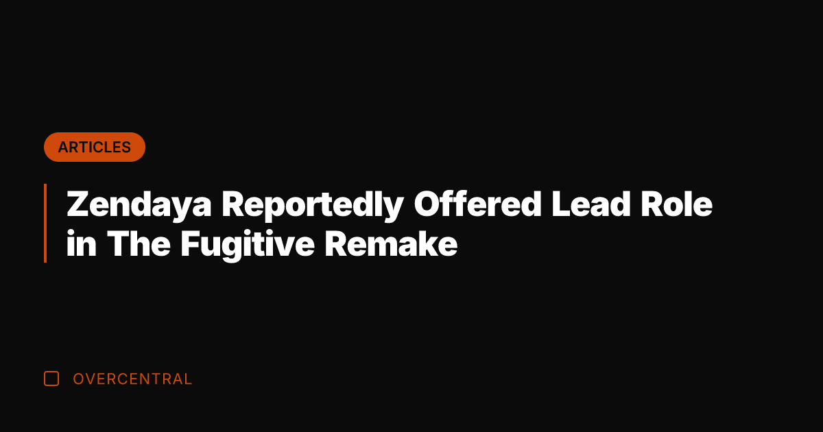 Zendaya Reportedly Offered Lead Role in The Fugitive Remake