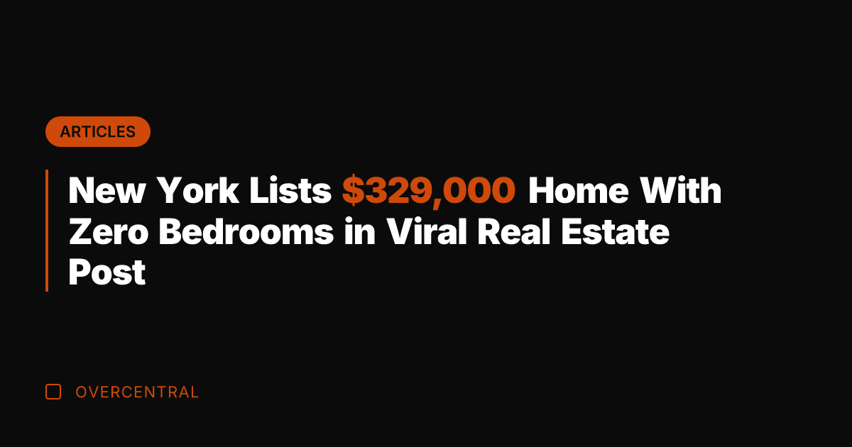 New York Lists 9,000 Home With Zero Bedrooms in Viral Real Estate