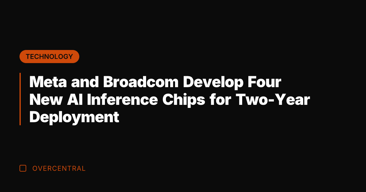 Meta and Broadcom Develop Four New AI Inference Chips for Two-Year Deployment