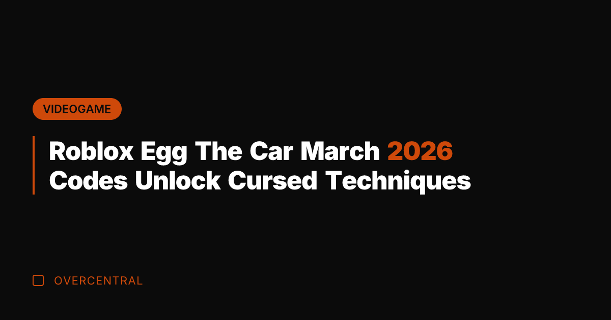 Roblox Egg The Car March 2026 Codes Unlock Cursed Techniques