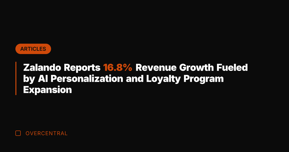 Zalando Reports 16.8% Revenue Growth Fueled by AI Personalization and Loyalty Program