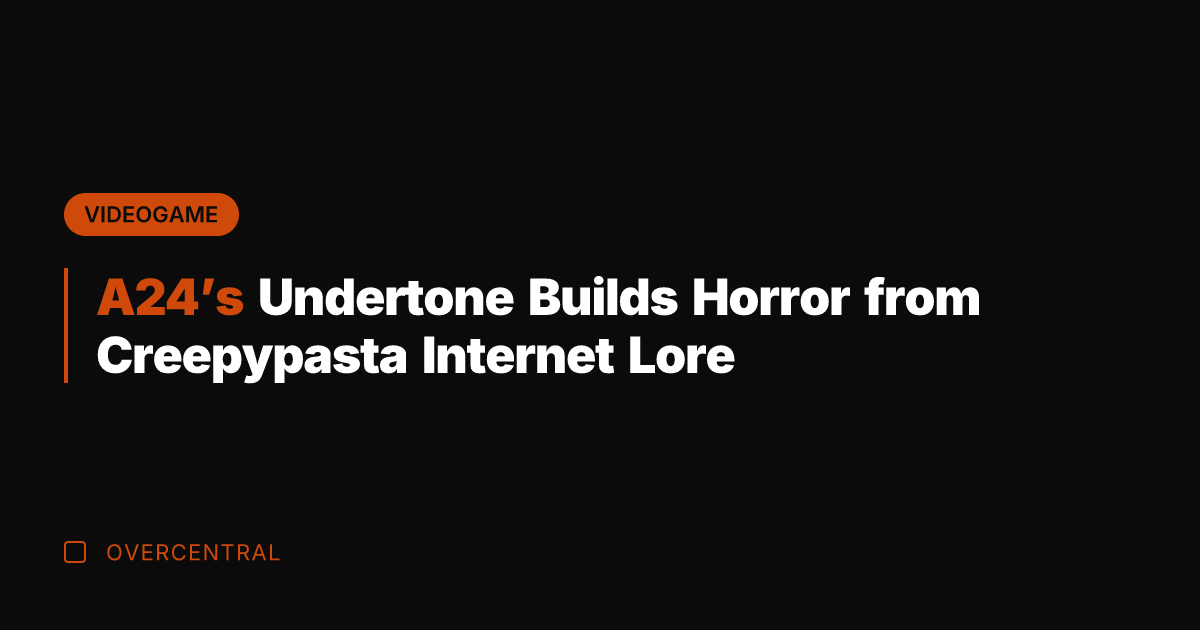 A24's Undertone Builds Horror from Creepypasta Internet Lore