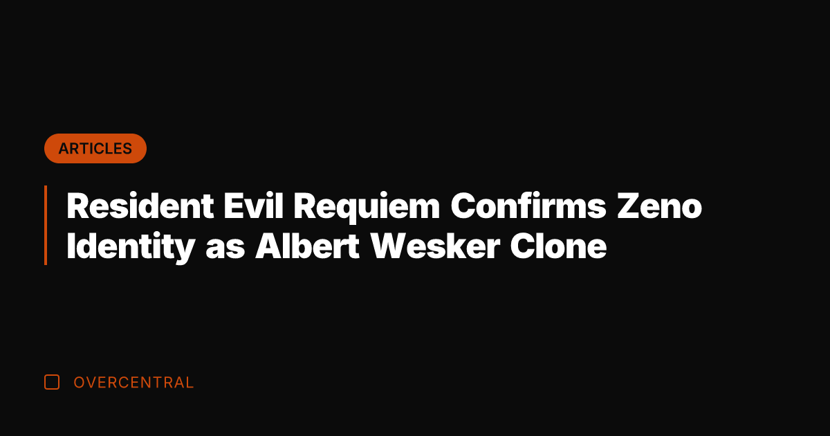 Resident Evil Requiem Confirms Zeno Identity as Albert Wesker Clone