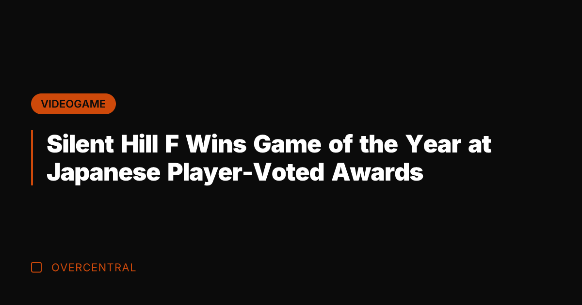 Silent Hill F Wins Game of the Year at Japanese Player-Voted Awards