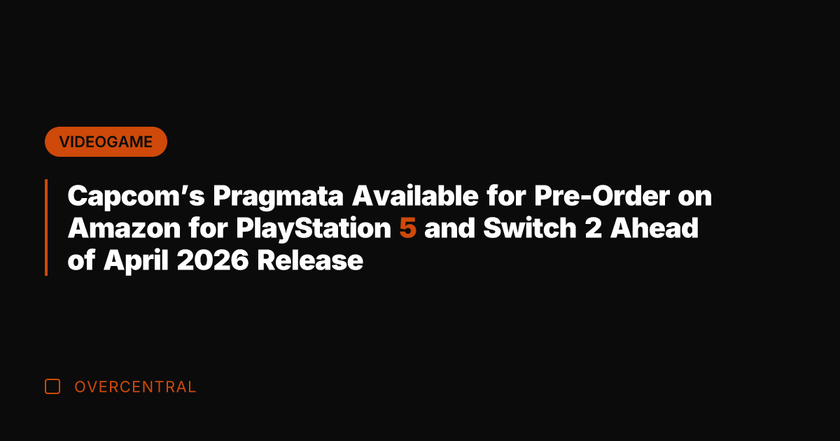 Capcom's Pragmata Available for Pre-Order on Amazon for PlayStation 5 and Switch