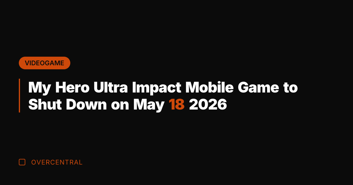 My Hero Ultra Impact Mobile Game to Shut Down on May 18