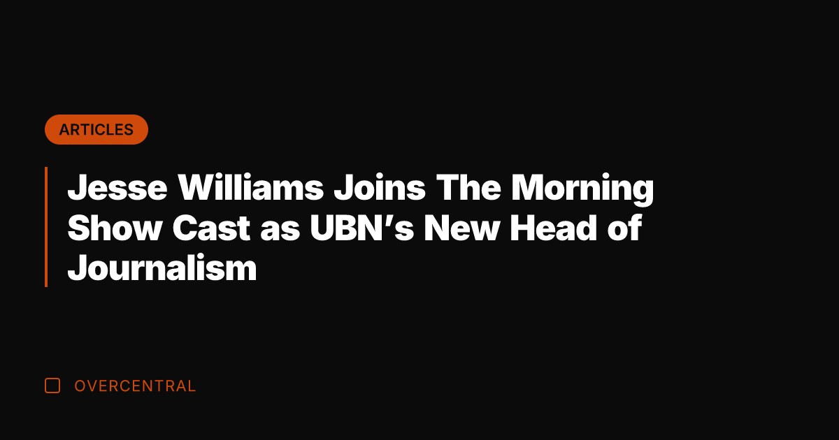 Jesse Williams Joins The Morning Show Cast as UBN's New Head of