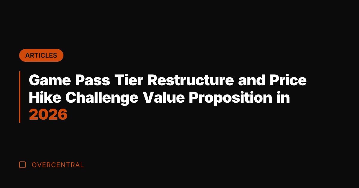 Game Pass Tier Restructure and Price Hike Challenge Value Proposition in 2026