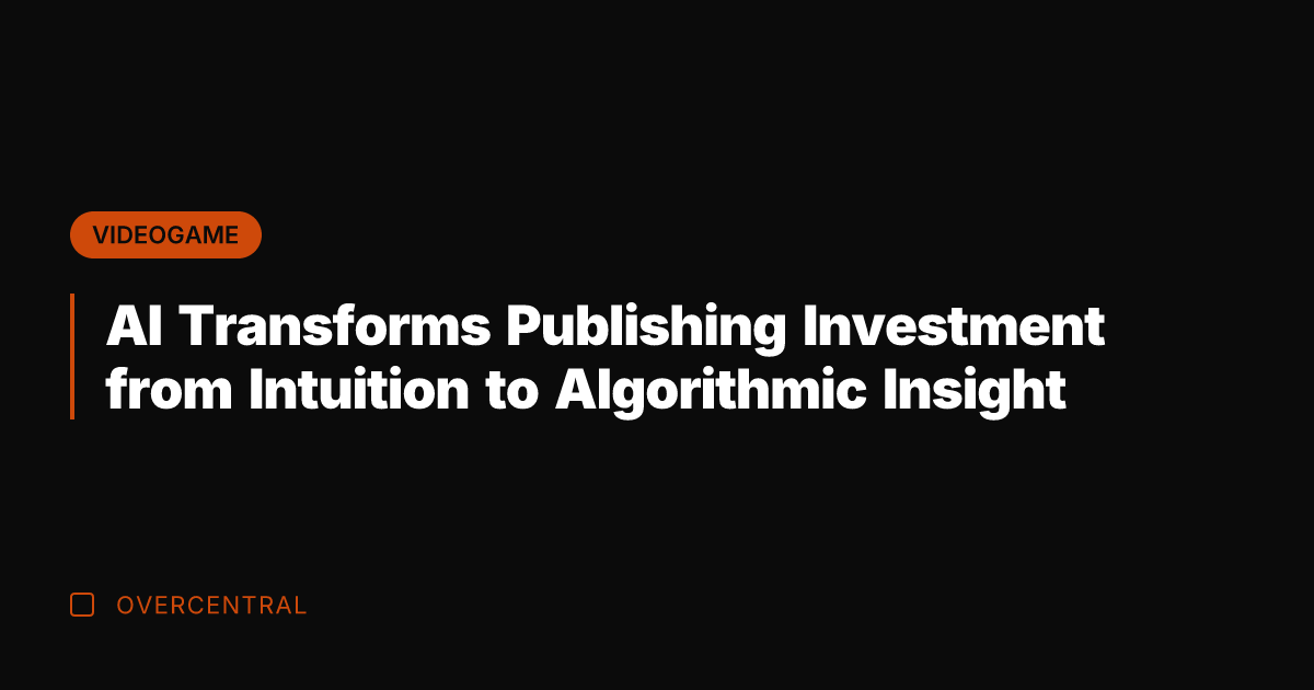 AI Transforms Publishing Investment from Intuition to Algorithmic Insight