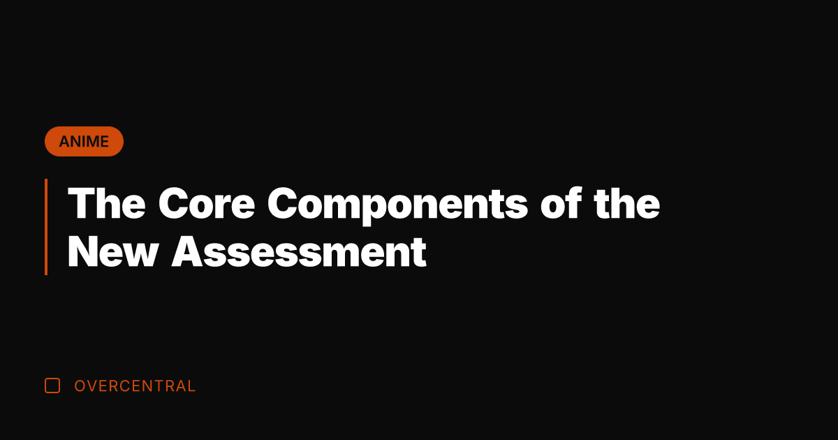 The Core Components of the New Assessment