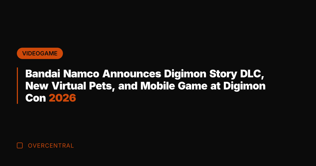 Bandai Namco Announces Digimon Story DLC, New Virtual Pets, and Mobile Game
