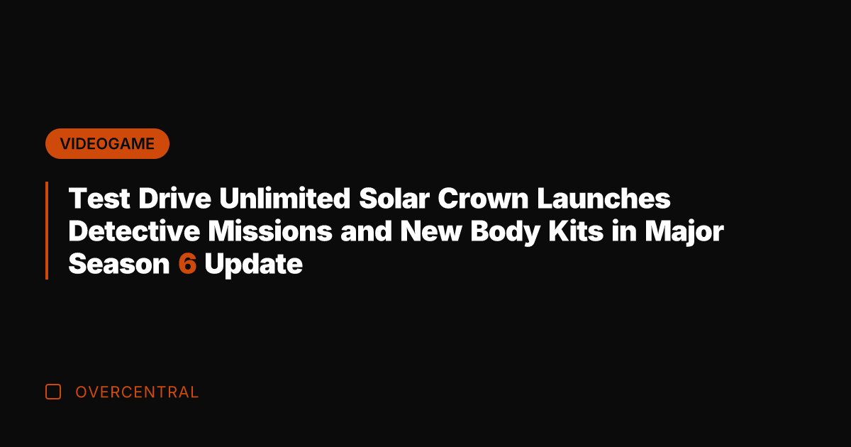 Test Drive Unlimited Solar Crown Launches Detective Missions and New Body Kits