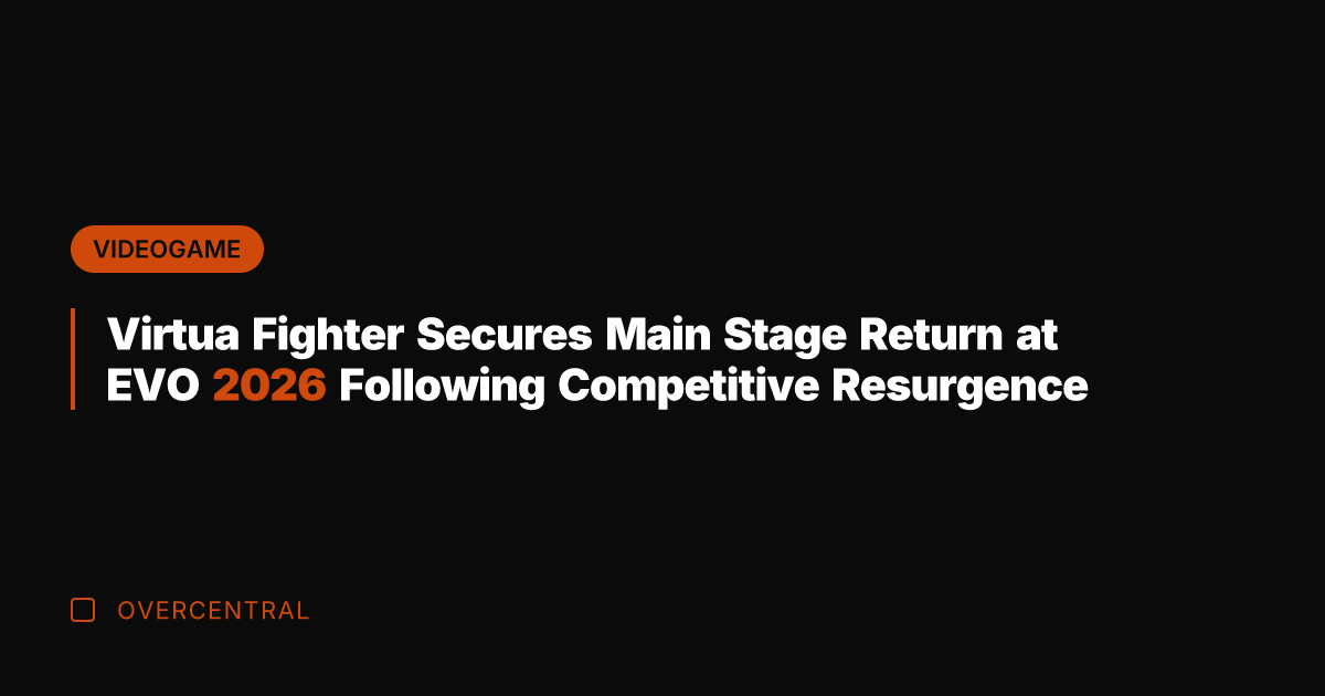 Virtua Fighter Secures Main Stage Return at EVO 2026 Following Competitive Resurgence
