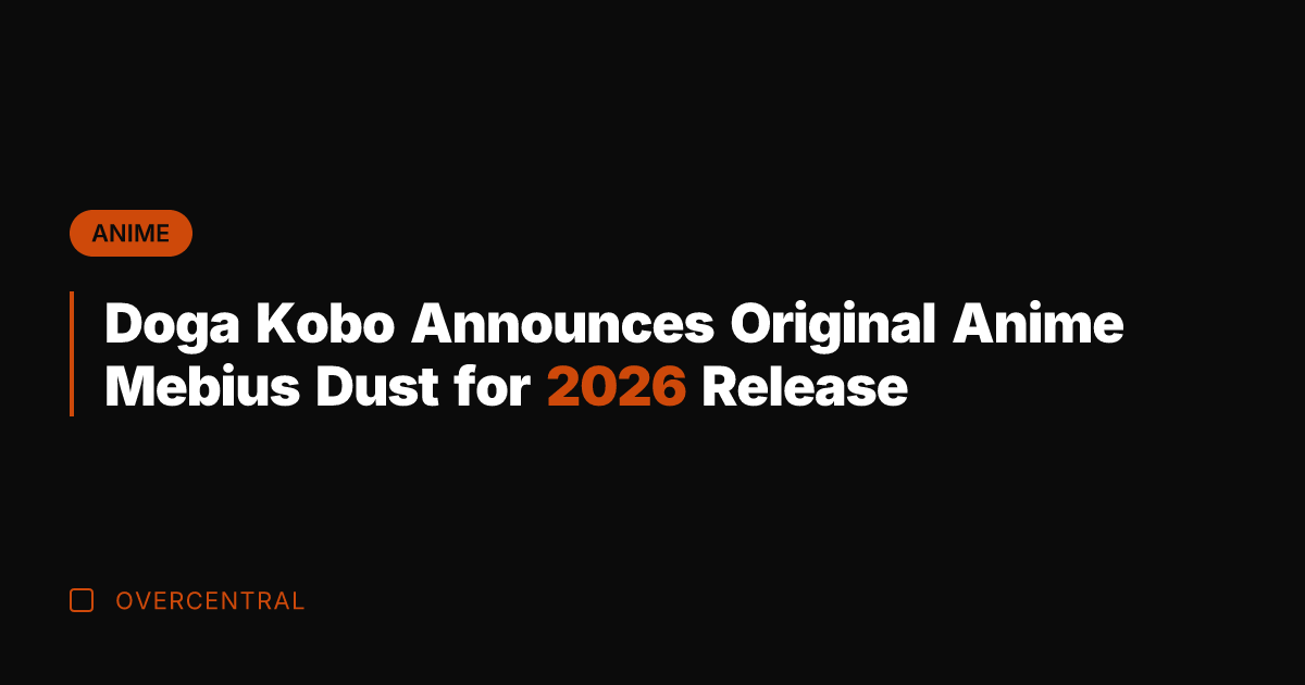 Doga Kobo Announces Original Anime Mebius Dust for 2026 Release