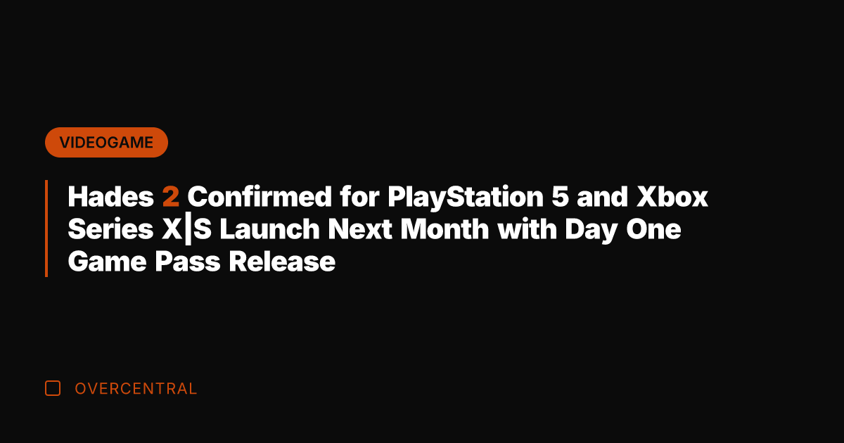 Hades 2 Confirmed for PlayStation 5 and Xbox Series X|S Launch Next