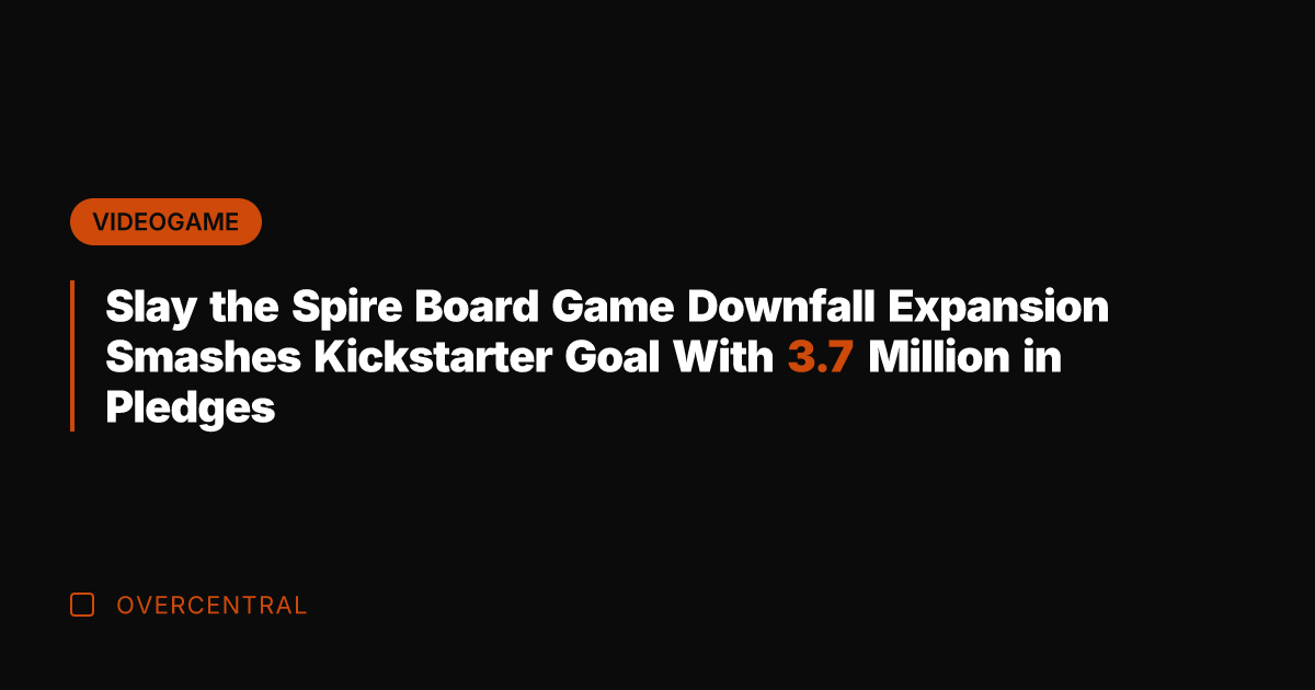 Slay the Spire Board Game Downfall Expansion Smashes Kickstarter Goal With 3.7