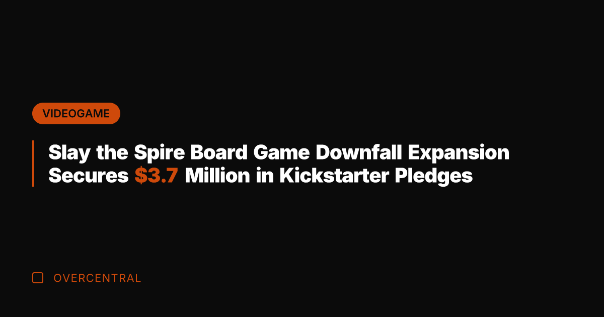Slay the Spire Board Game Downfall Expansion Secures .7 Million in Kickstarter