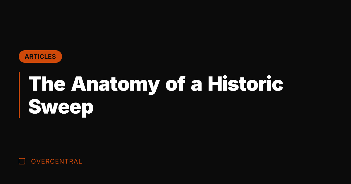 The Anatomy of a Historic Sweep