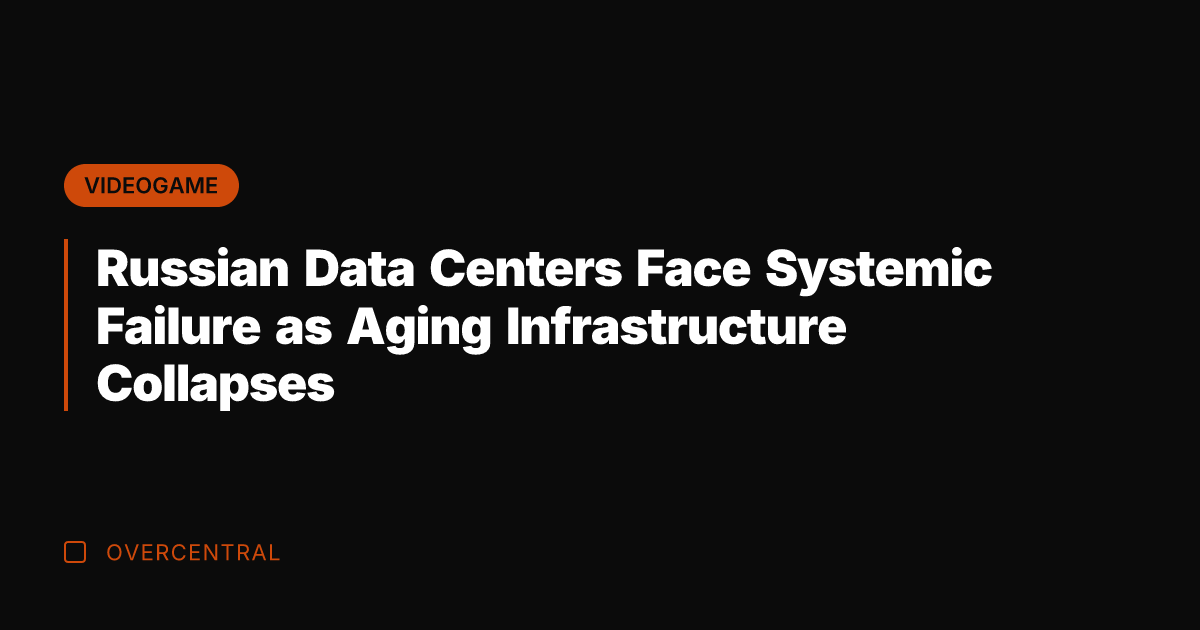 Russian Data Centers Face Systemic Failure as Aging Infrastructure Collapses