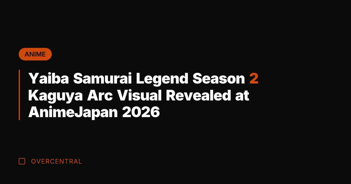 Yaiba Samurai Legend Season 2 Kaguya Arc Visual Revealed at AnimeJapan 2026