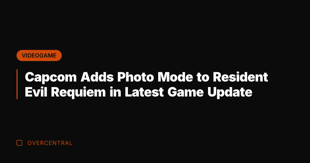 Capcom Adds Photo Mode to Resident Evil Requiem in Latest Game Update