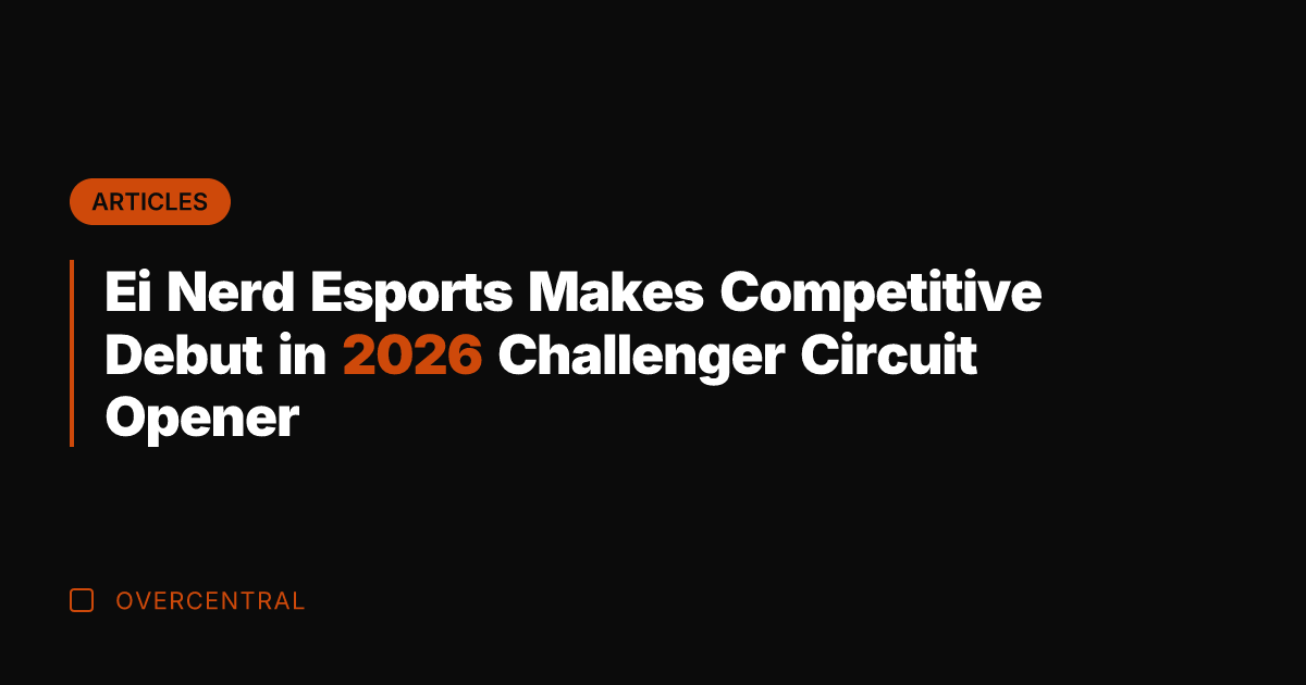 Ei Nerd Esports Makes Competitive Debut in 2026 Challenger Circuit Opener