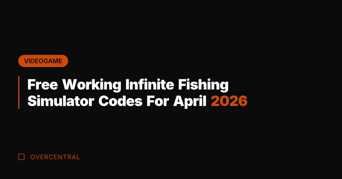 Free Working Infinite Fishing Simulator Codes For April 2026