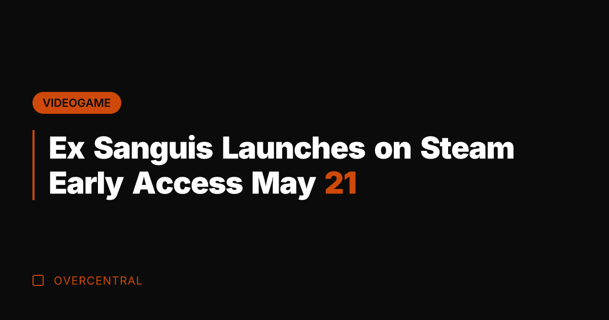 Ex Sanguis Launches on Steam Early Access May 21