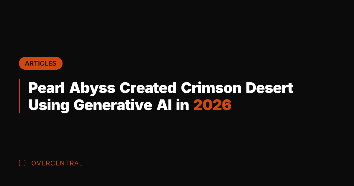 Pearl Abyss Created Crimson Desert Using Generative AI in 2026