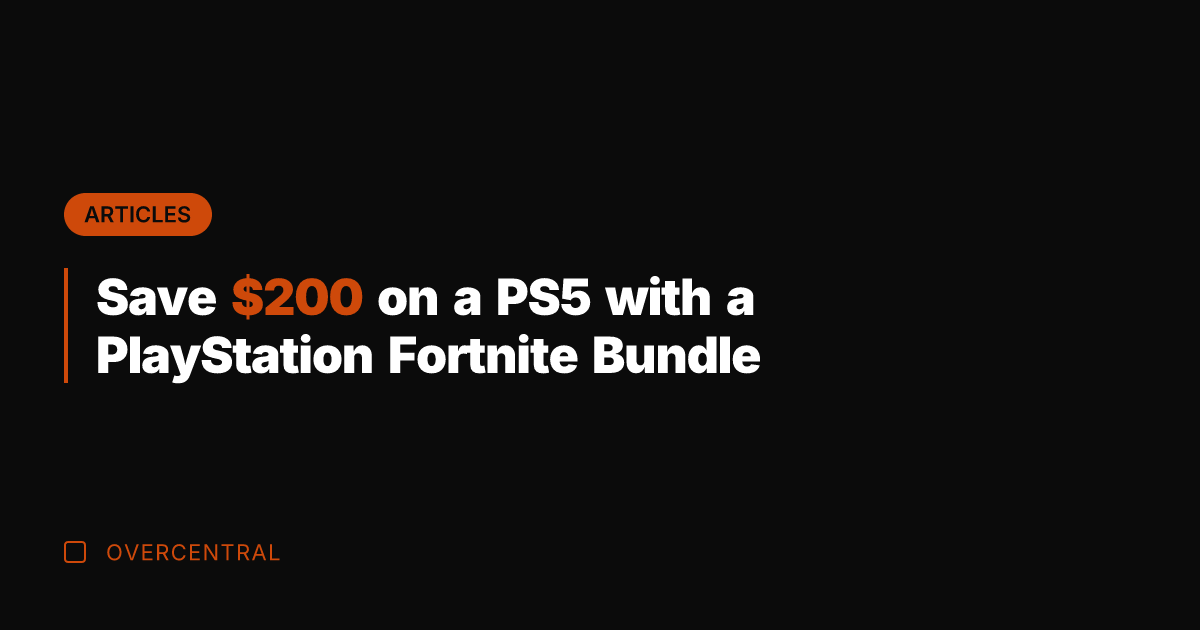 Save 0 on a PS5 with a PlayStation Fortnite Bundle