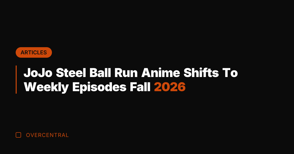 JoJo Steel Ball Run Anime Shifts To Weekly Episodes Fall 2026