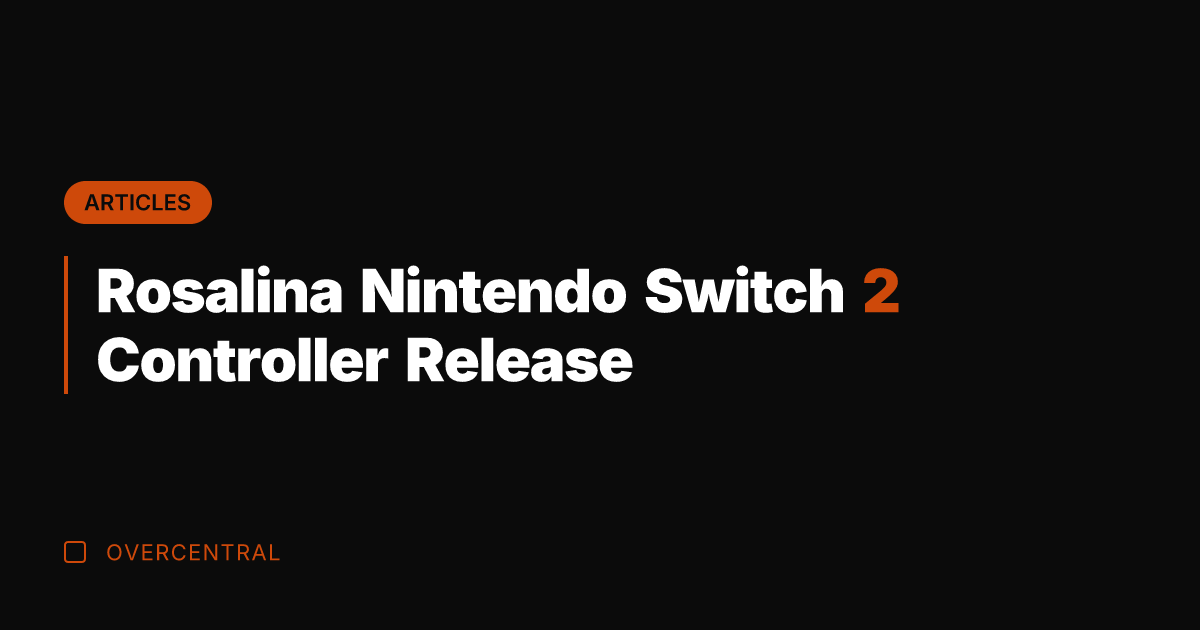 Rosalina Nintendo Switch 2 Controller Release
